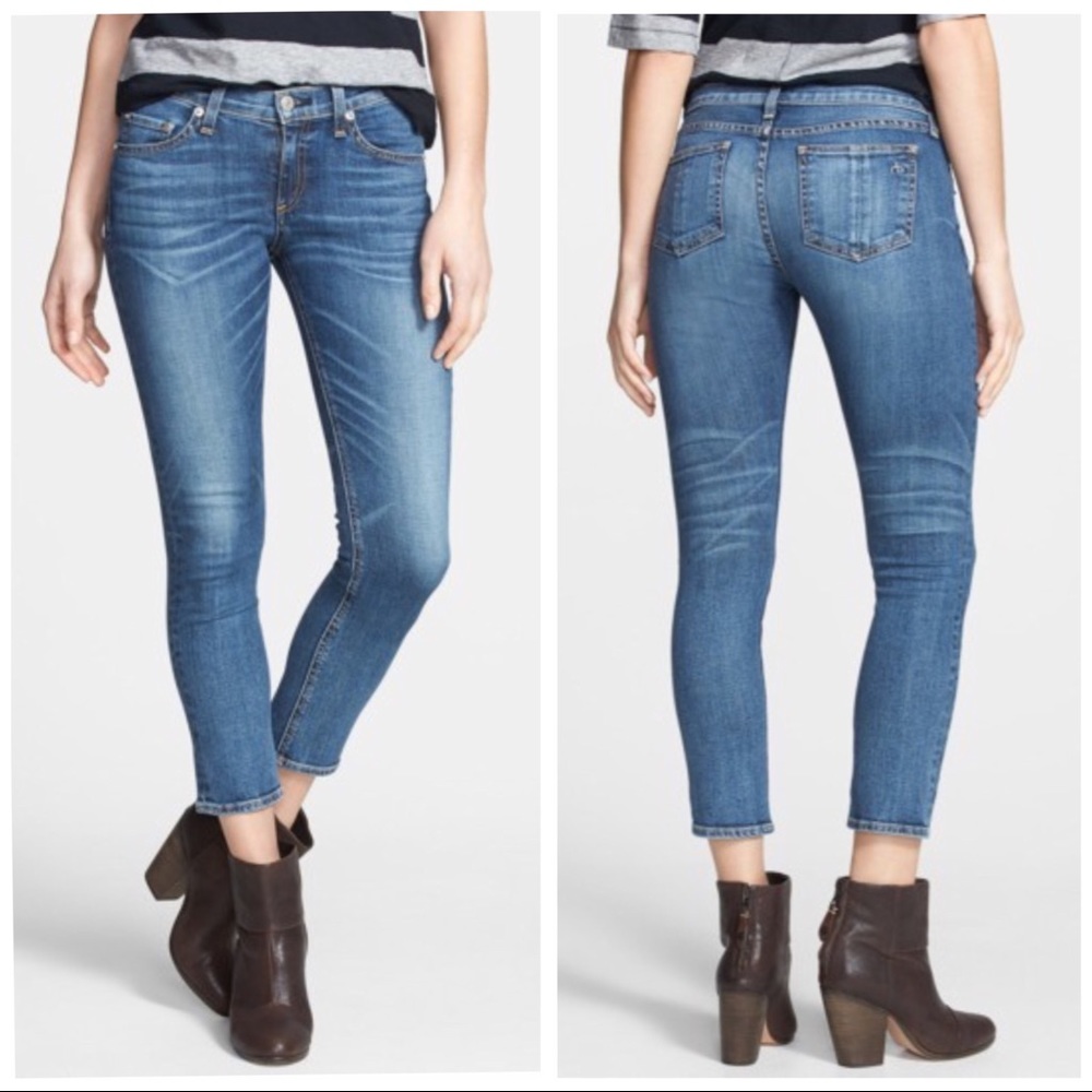 RAG AND BONE Sonoma Wash Cropped Skinny Jeans